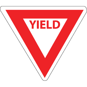 National Marker TM124J YIELD Traffic Sign National Marker TM124J YIELD Traffic Sign