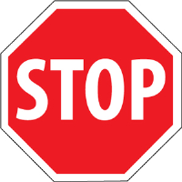 National Marker TM81H STOP Sign, 30 x 30", .063 Aluminum