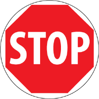 National Marker TM34R STOP Traffic Sign, Plastic