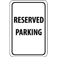National Marker TM5G Reserved Parking Sign,18x12", .040 Alum.