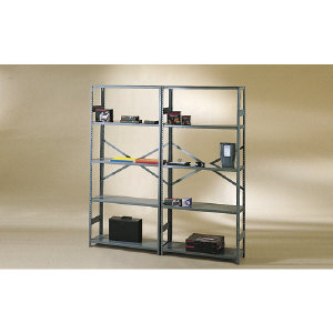 Tennsco 109694 5 Shelf High Commercial Metal Shelving, 75&quot;