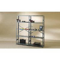 Tennsco 109694 5 Shelf High Commercial Metal Shelving, 75"