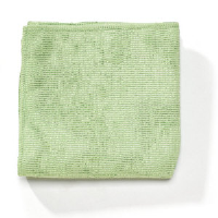 Unisan GREENCLOTH Green Microfiber Cleaning Cloths, 12 x 12