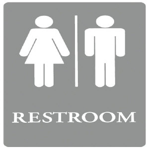 U.S. Stamp &amp; Sign 4812 Restroom ADA Sign