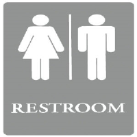 U.S. Stamp & Sign 4812 Restroom ADA Sign