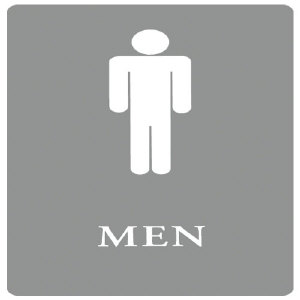 U.S. Stamp &amp; Sign 4817 Men ADA Sign