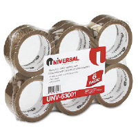 Universal Office Products 93001 Box Sealing Tape, 3.0 Mil, Tan