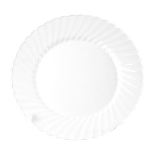 WNA Inc. CW6180W Classicware&#174; Plastic Plates, White, 6 Inch