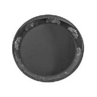 WNA Inc. DWP75180BK Designerware™ Plastic Plates, Black, 7.5 Inch