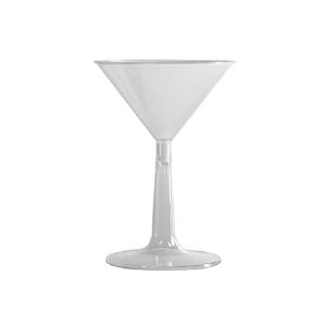 WNA Inc. MT696 Comet&#8482; Plastic Martini Glass, Clear, 6 Ounce