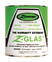 Clausen ZGF-2 Z-GLAS Fiberglass Reinforced Filler w/ Red Cream Hardener